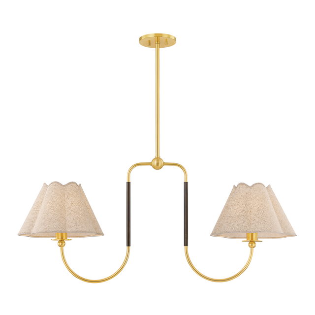 Mitzi Janie AGED BRASS/TRUE BRONZE 12W x 42.25L x 9.25H Trim