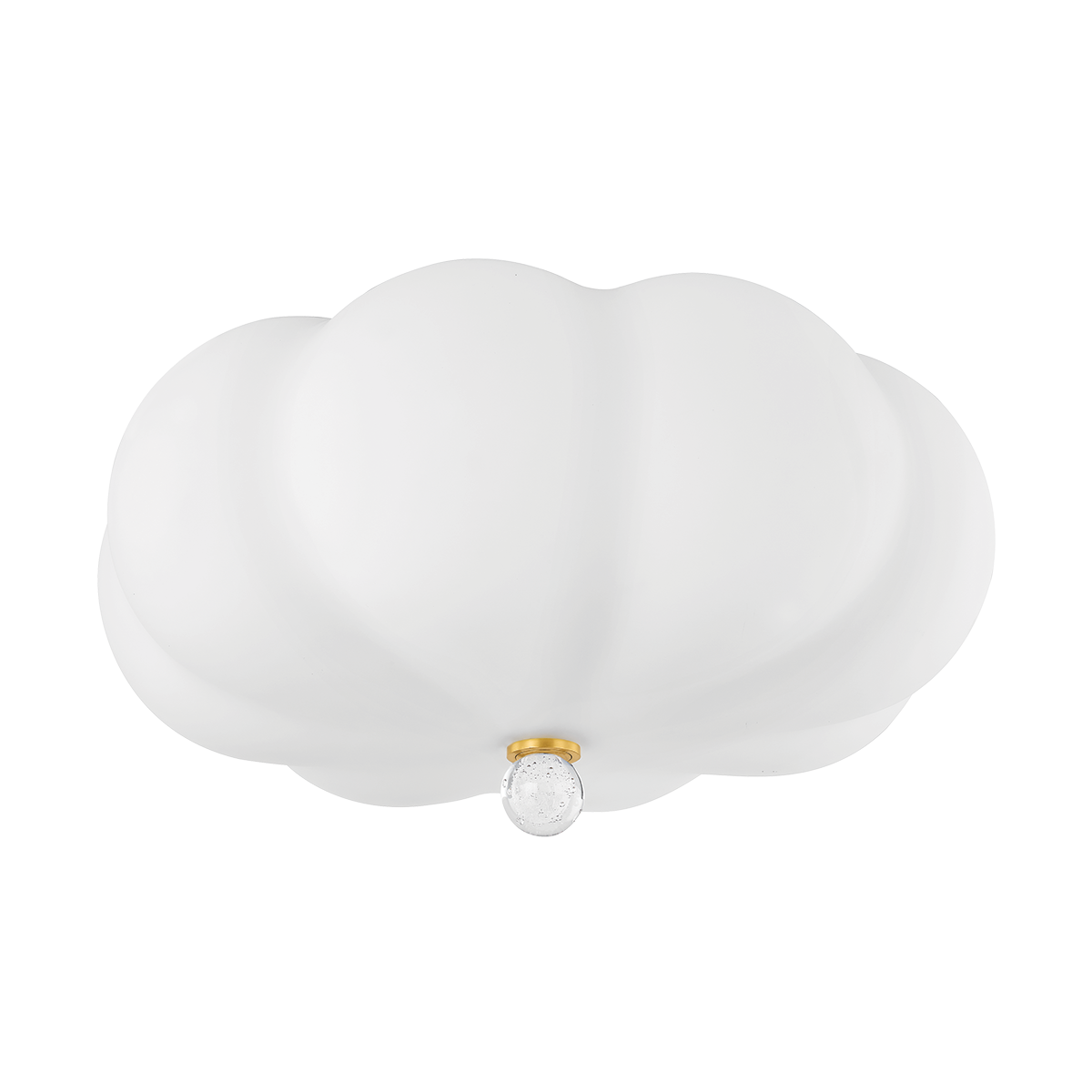 Mitzi Demille AGED BRASS 15.75W x 8.75H Flush Mount