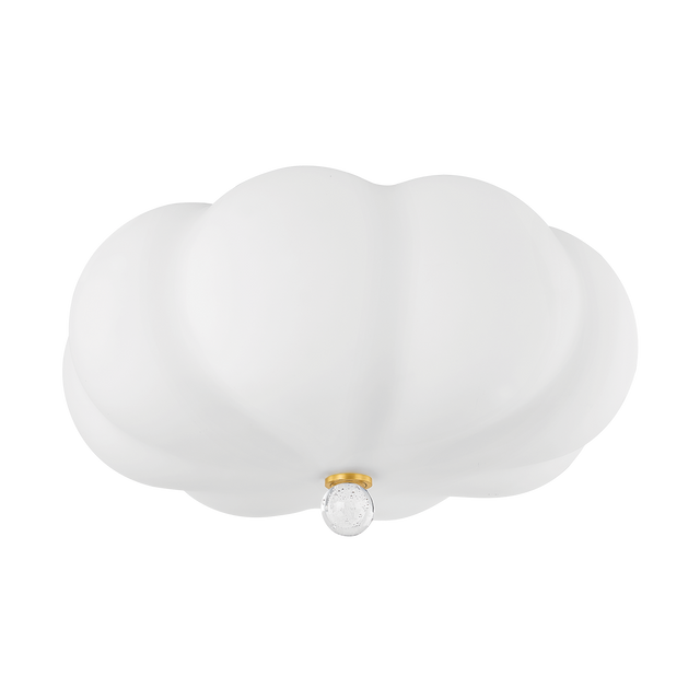 Mitzi Demille AGED BRASS 15.75W x 8.75H Flush Mount