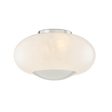 Mitzi Lottie POLISHED NICKEL 14W x 8.25H Flush Mount