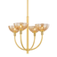 Mitzi Eva AGED BRASS 25.5W x 20.75H Chandelier