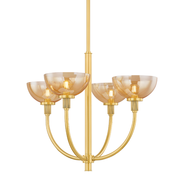 Mitzi Eva AGED BRASS 25.5W x 20.75H Chandelier