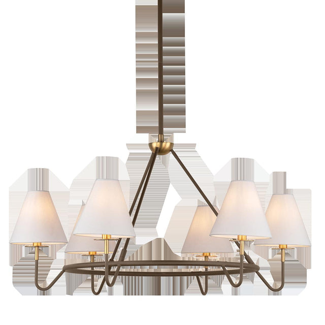 Mitzi POLLY Chandelier AGED BRASS/BRONZE 37.5W x 19.25H Chandelier