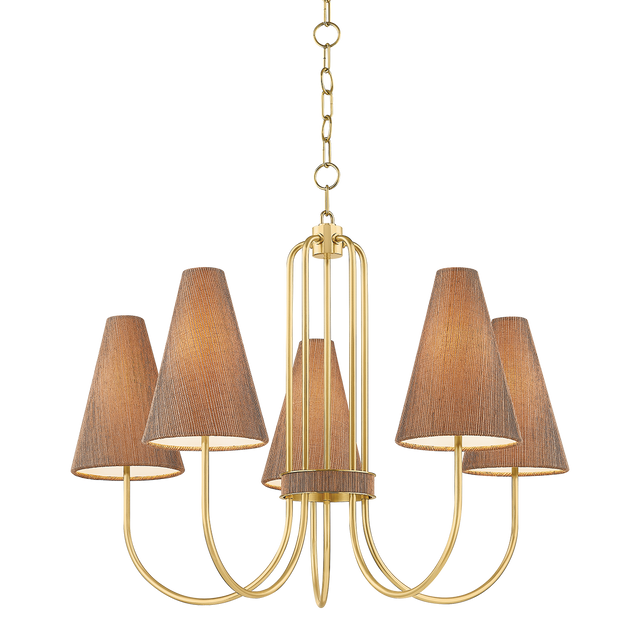 Mitzi Jessel AGED BRASS 28.25W x 21.75H Chandelier