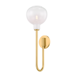 Mitzi Estelle AGED BRASS 7.25W x 22H Wall Sconce