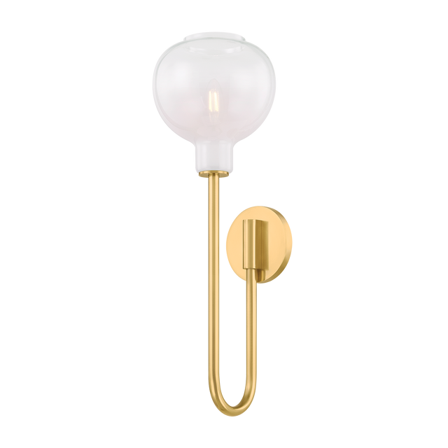 Mitzi Estelle AGED BRASS 7.25W x 22H Wall Sconce
