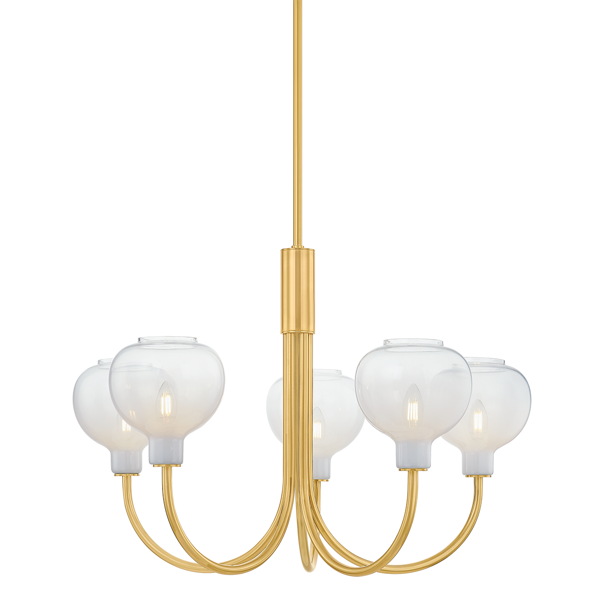 Mitzi Estelle AGED BRASS 32.25W x 21.75H Chandelier