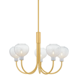 Mitzi Estelle AGED BRASS 32.25W x 21.75H Chandelier