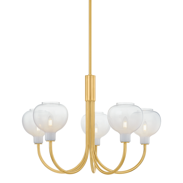 Mitzi Estelle AGED BRASS 32.25W x 21.75H Chandelier
