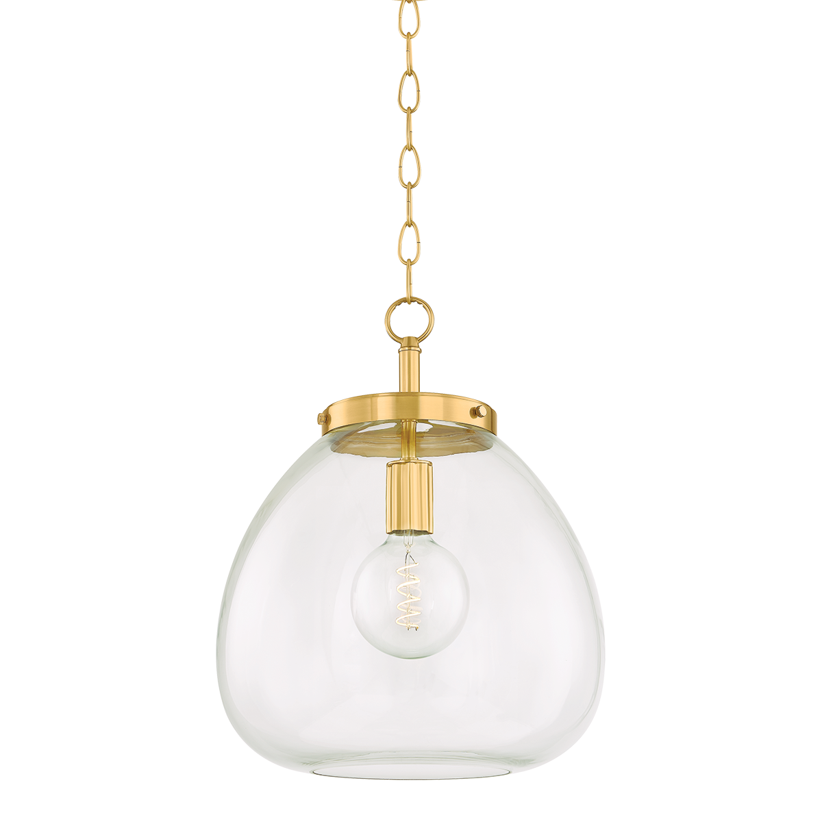 Mitzi Della AGED BRASS 15.75W x 19.75H Pendant