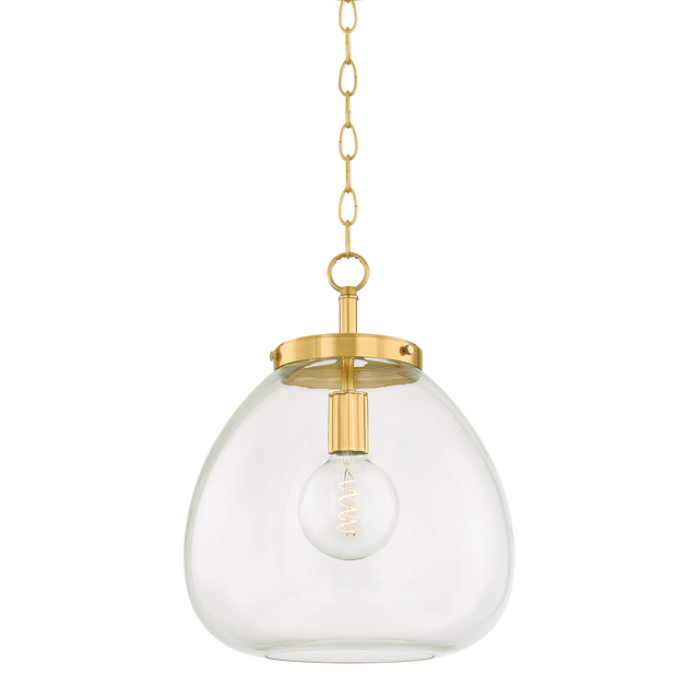 Mitzi Della AGED BRASS 15.75W x 19.75H Pendant