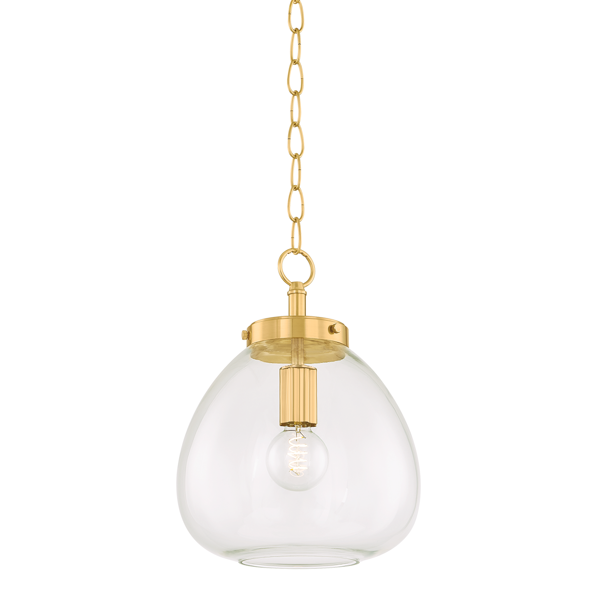 Mitzi Della AGED BRASS 12W x 15.75H Pendant