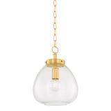 Mitzi Della AGED BRASS 12W x 15.75H Pendant