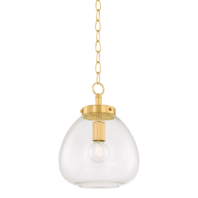 Mitzi Della AGED BRASS 12W x 15.75H Pendant
