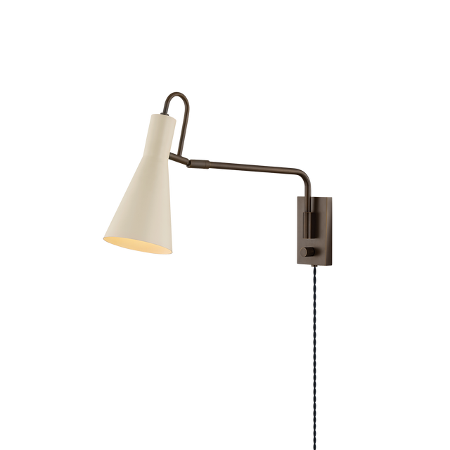 Mitzi Yvette TRUE BRONZE/SOFT BISQUE 4.75W x 12.5H Wall Sconce