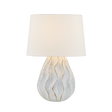 Mitzi Karla AGED BRASS/CERAMIC SEA SALT 14.25W x 21H Table Lamp