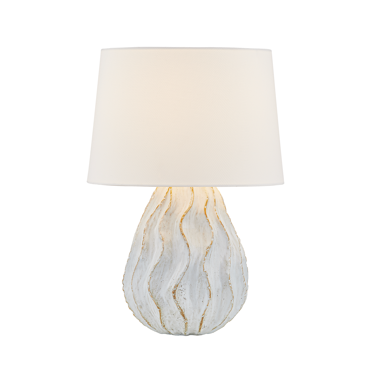 Mitzi Karla AGED BRASS/CERAMIC SEA SALT 14.25W x 21H Table Lamp