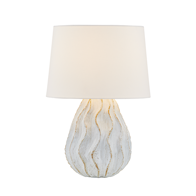 Mitzi Karla AGED BRASS/CERAMIC SEA SALT 14.25W x 21H Table Lamp