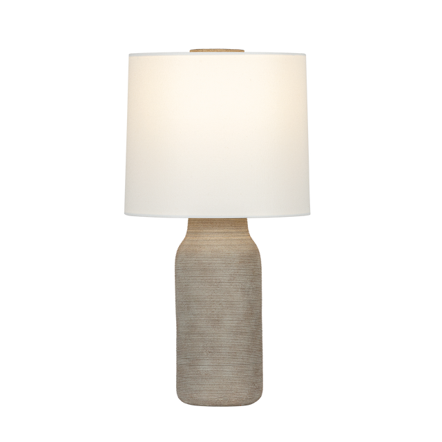 Mitzi Stassi AGED BRASS/CERAMIC STRIA TERRA 14W x 26.5H Table Lamp