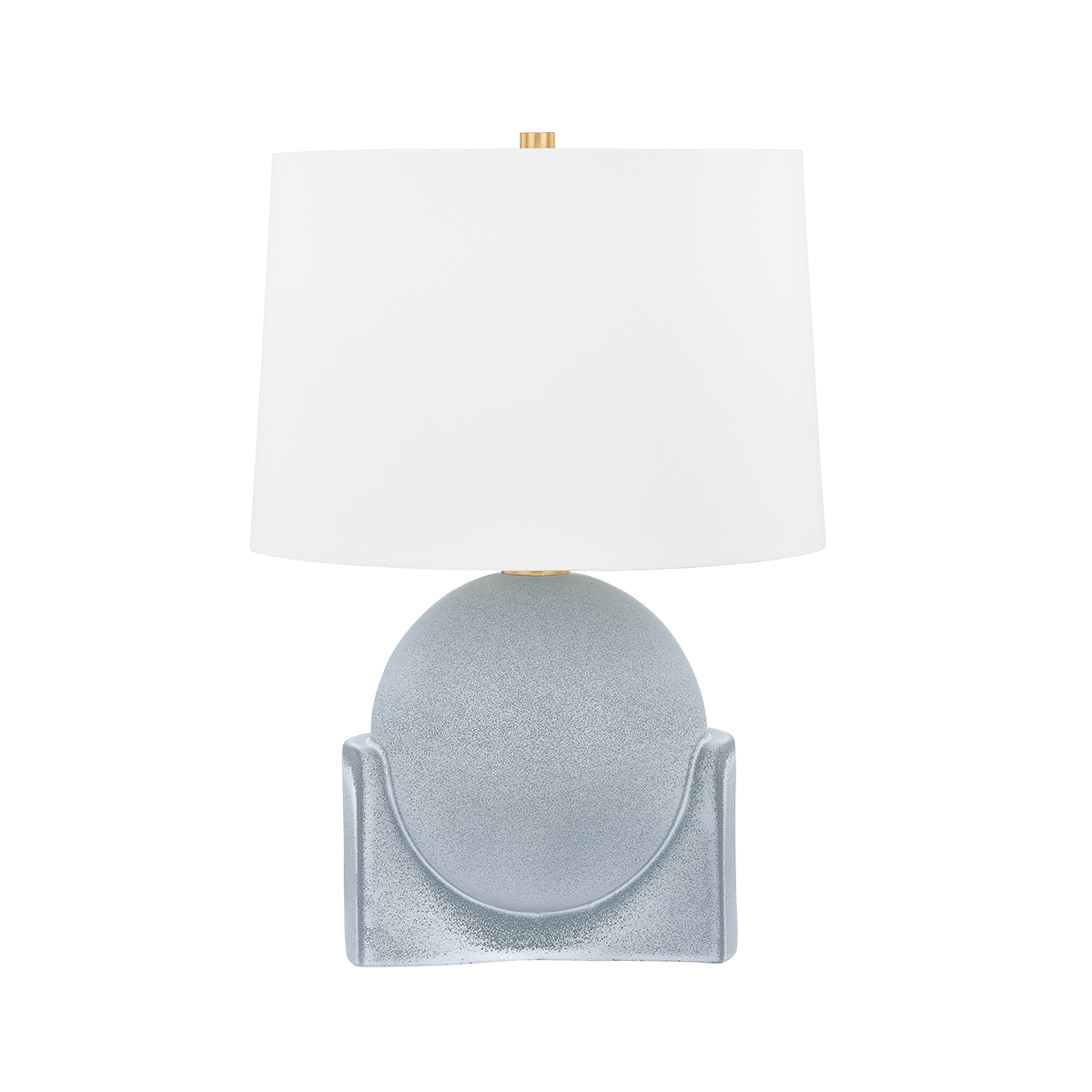 Hudson Valley Lighting Leeston Aged Brass/Ceramic Reactive Slate 16W x 16L x 22.75H Table Lamp