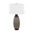 Hudson Valley Lighting Naseby Distressed Bronze/Ceramic Cultured Black 16.5W x 16.5L x 30H Table Lamp