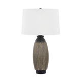 Hudson Valley Lighting Naseby Distressed Bronze/Ceramic Cultured Black 16.5W x 16.5L x 30H Table Lamp