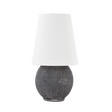Hudson Valley Lighting Ulsterville Aged Brass/Ceramic Greystone 8.25W x 8.25L x 15H Table Lamp