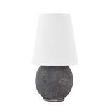 Hudson Valley Lighting Ulsterville Aged Brass/Ceramic Greystone 8.25W x 8.25L x 15H Table Lamp