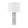Hudson Valley Lighting Harwinton Aged Brass/Ceramic Grey White 18.75W x 18.75L x 33H Table Lamp