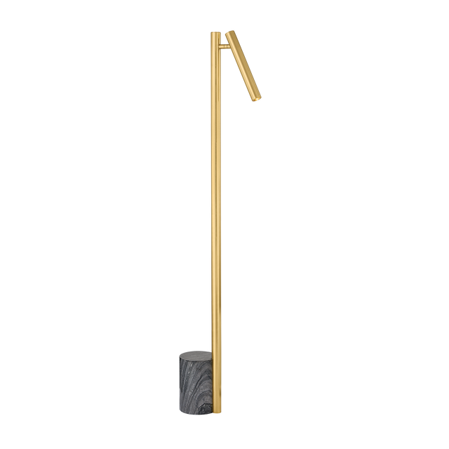 Hudson Valley Lighting Circleville Aged Brass 5.5W x 9L x 54H Floor Lamp