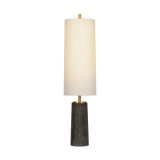 Troy Lighting Thane PATINA BRASS/CERAMIC MEDITATION GREY 14W x 56.25H Floor Lamp