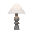 Troy Lighting Cyrah PATINA BRASS/CERAMIC LUNAR GREY 20W x 28.5H Table Lamp