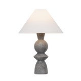 Troy Lighting Cyrah PATINA BRASS/CERAMIC LUNAR GREY 20W x 28.5H Table Lamp