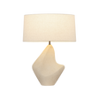 Troy Lighting Huntly BRONZE/CERAMIC IVORY BREAKSTONE 20W x 15L x 26.5H Table Lamp