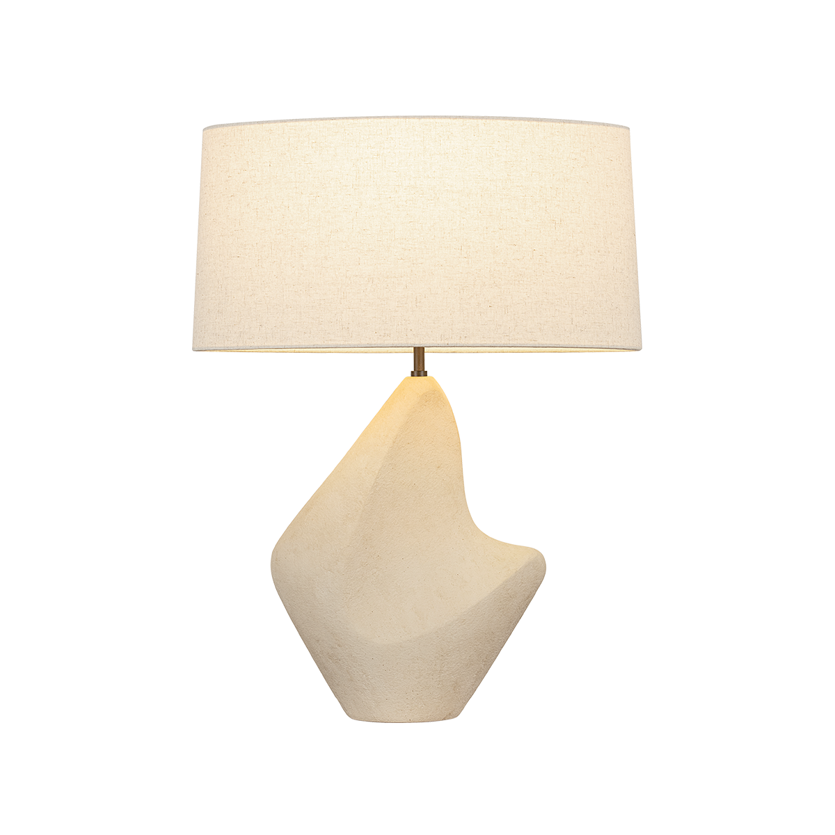 Troy Lighting Huntly BRONZE/CERAMIC IVORY BREAKSTONE 20W x 15L x 26.5H Table Lamp