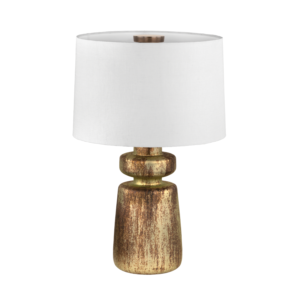 Troy Lighting Terron PATINA BRASS 18W x 27.5H Table Lamp