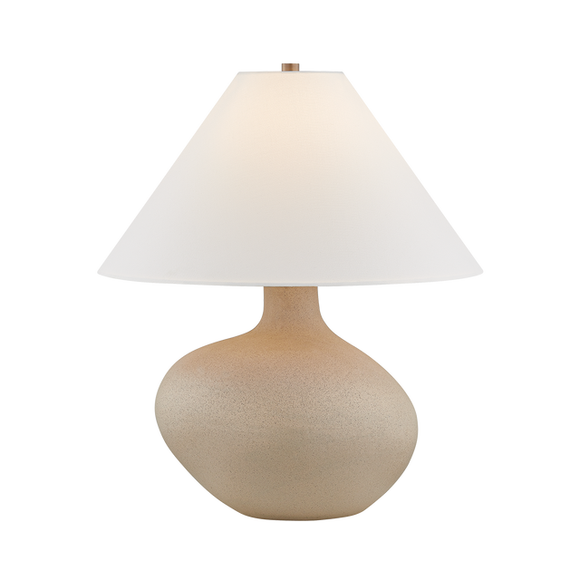 Troy Lighting Rebecca CERAMIC ROUGH SAND 21W x 25.25H Table Lamp