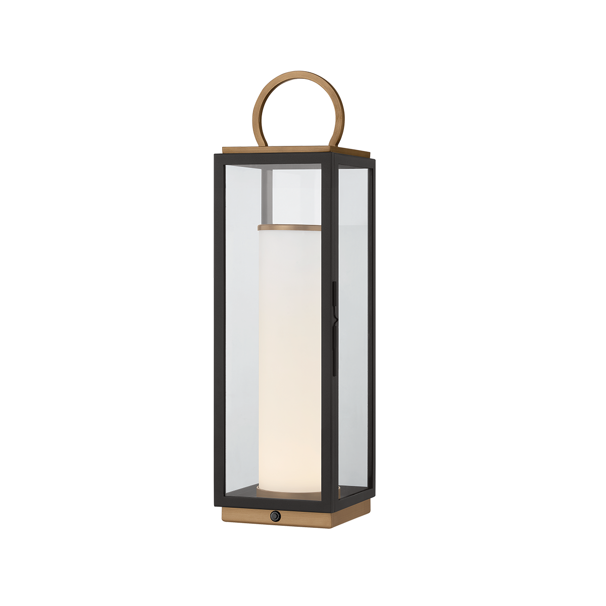 Troy Lighting Gareth PATINA BRASS/TEXTURED BLACK 6.25W x 22.5H Garden Stool