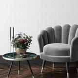 DecoratorsBest Linework Lattice White Wallpaper