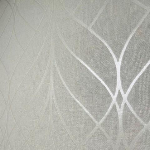 DecoratorsBest Linework Lattice White Wallpaper