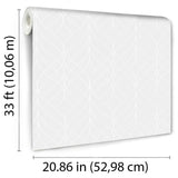 DecoratorsBest Linework Lattice White Wallpaper