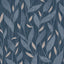 DecoratorsBest Dancing Leaves Trail Blue Wallpaper