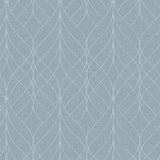 DecoratorsBest Linework Lattice Aqua Wallpaper