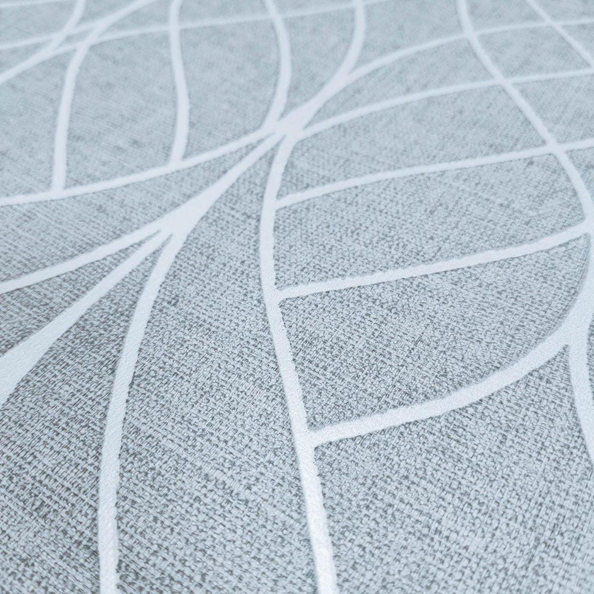 DecoratorsBest Linework Lattice Aqua Wallpaper