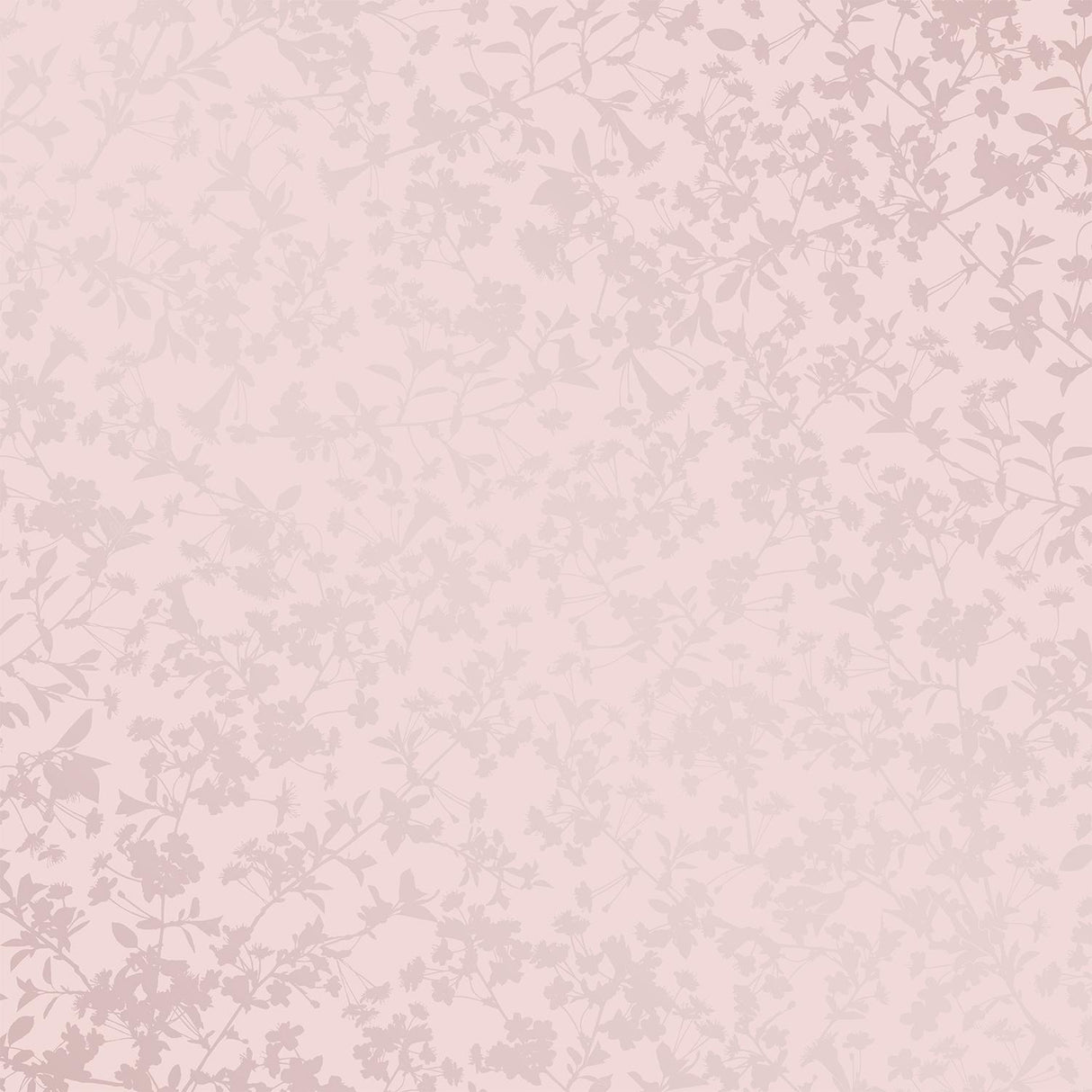 DecoratorsBest Shimmering Floral Canopy on Foil Pink Wallpaper