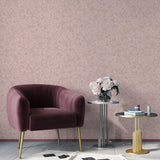 DecoratorsBest Shimmering Floral Canopy on Foil Pink Wallpaper