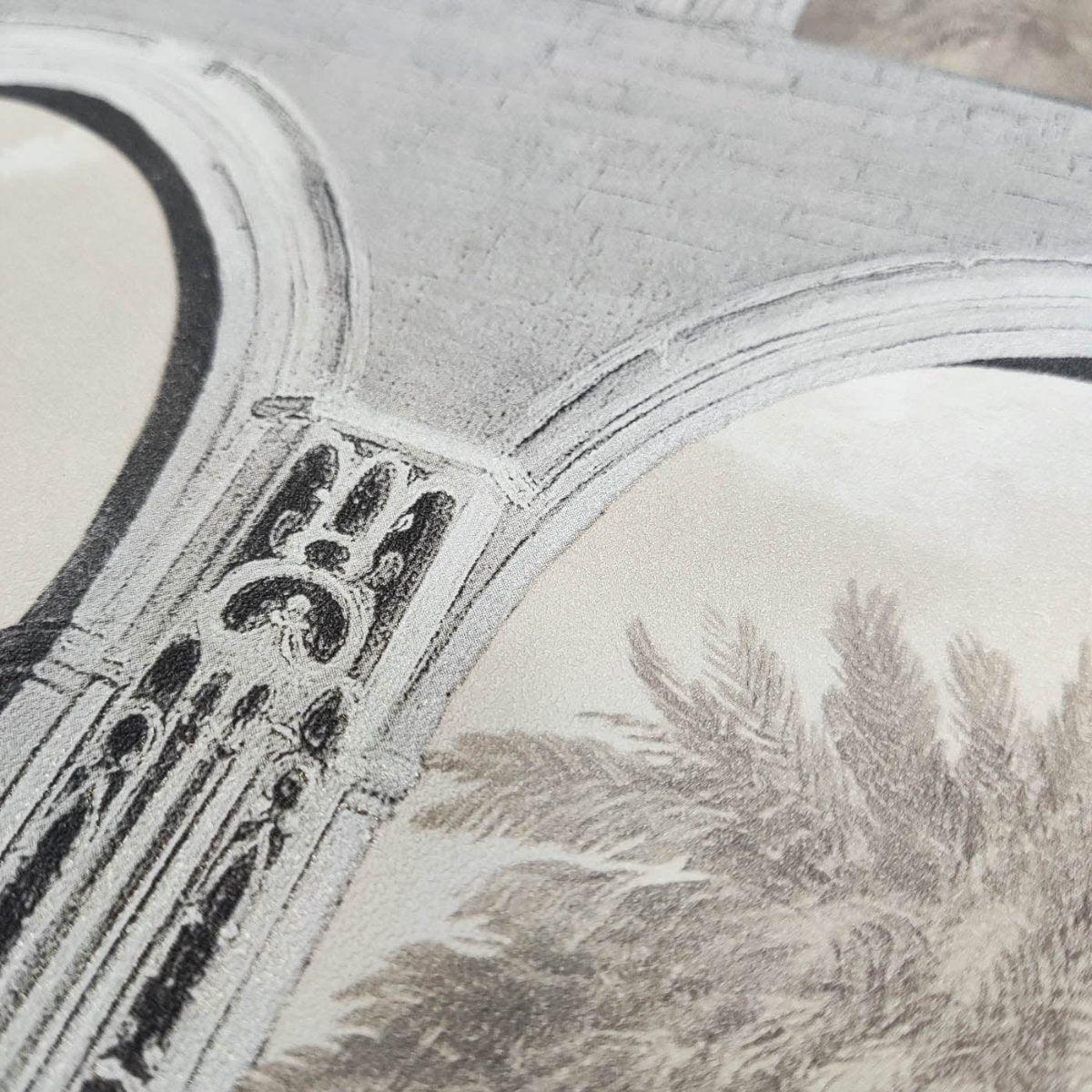 DecoratorsBest Exotic Vista Archway Beige Wallpaper