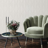 DecoratorsBest Linework Lattice Beige Wallpaper