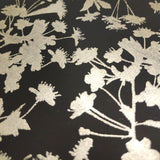 DecoratorsBest Shimmering Floral Canopy on Foil Black Wallpaper
