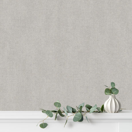 DecoratorsBest Luxe Faux Tweed Texture Grey Wallpaper